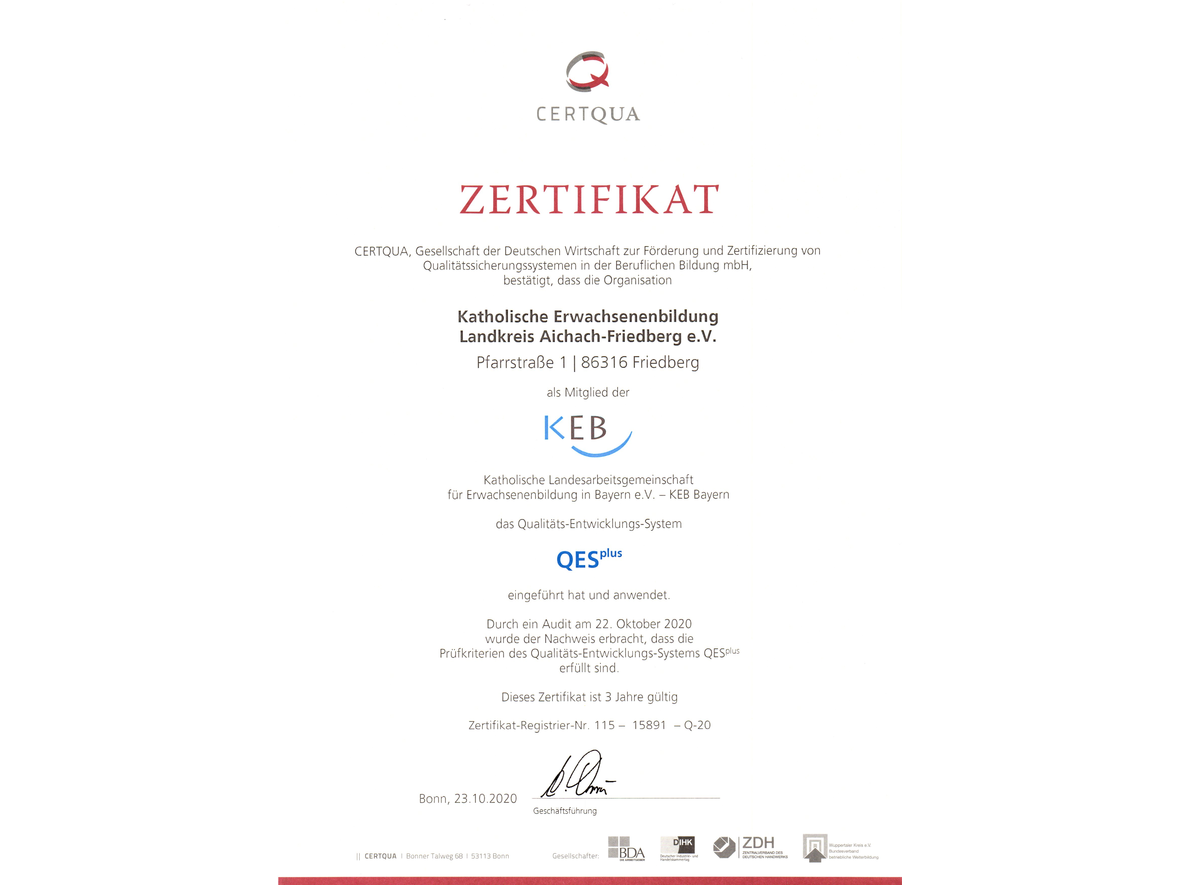 zertifikat